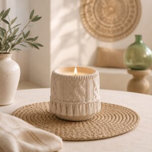 vela boho once home albahaca